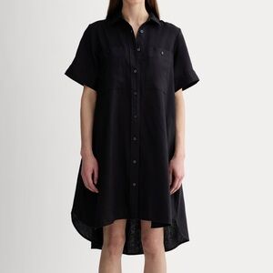 NWT Everlane The Daytripper Dress in Linen in Black - XS